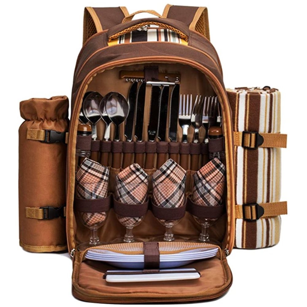 Apollo Walker Picnic Backpack - 4 Person - Brown